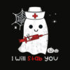 Nurse ghost I will stab you t-shirt funny Halloween Gift