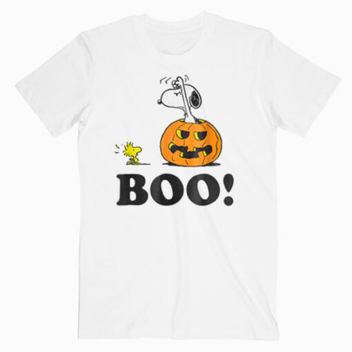 Peanuts Halloween Snoopy Woodstock BOO! T Shirt