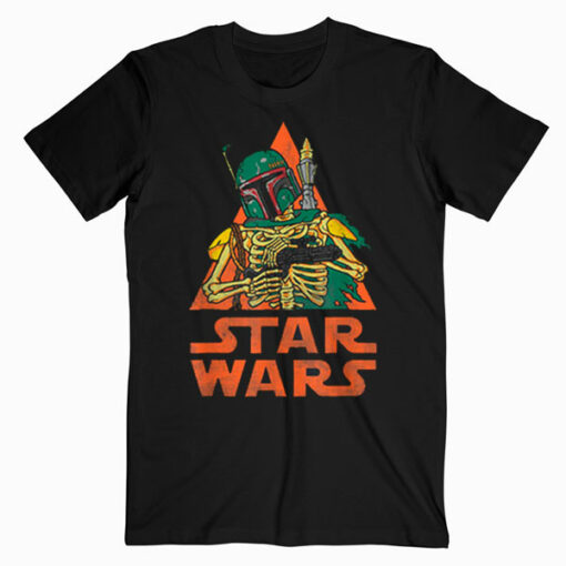 Star Wars Boba Fett Skeleton Halloween Costume T Shirt