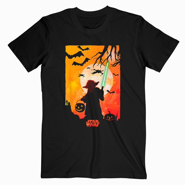 Star Wars Yoda Silhouette Halloween T-Shirt 