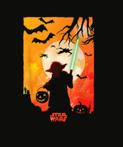 Star Wars Yoda Silhouette Halloween T Shirt