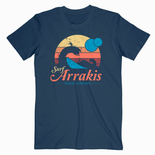Visit Arrakis -Vintage Distressed Surf Dune Sci T Shirt