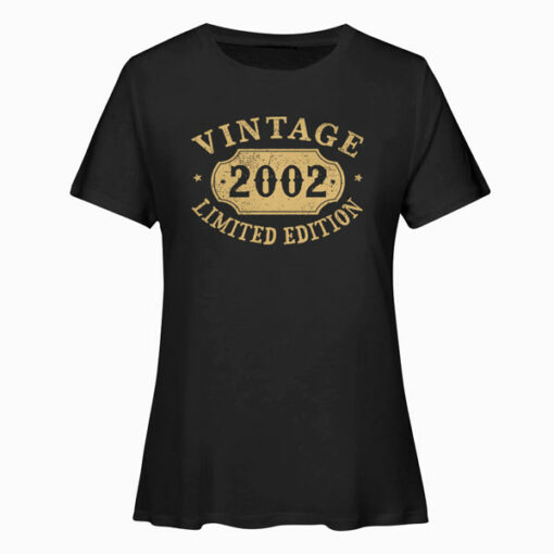 18 years old 18th Birthday Anniversary Gift Limited 2002 T Shirt