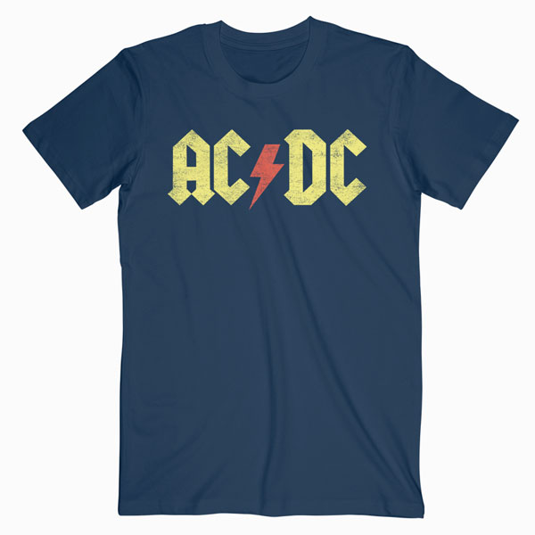 ACDC Vintage Band Shirt Rock T-shirt Rock Band Tee Concert Band T Shirt