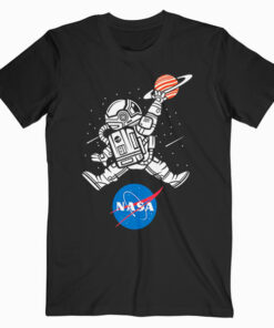 Astronaut Basketball League Slam Dunk NASA T Shirt