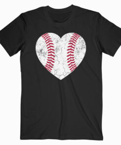 Baseball Heart Fun Mom Dad Men Women Softball Wife Gift T Shirt