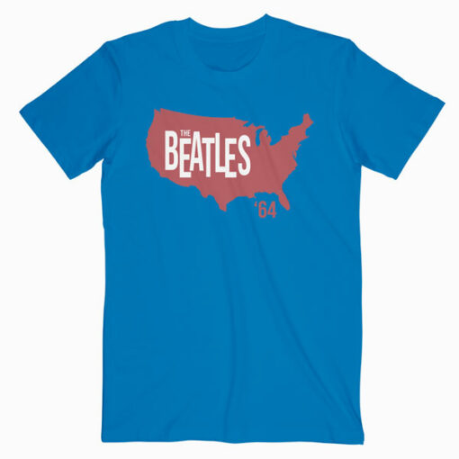Beatles Adult T-Shirt 1964 Tour of America - Band T Shirt
