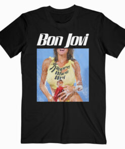 Bon Jovi Rock Band Bon Slippery Band T Shirt