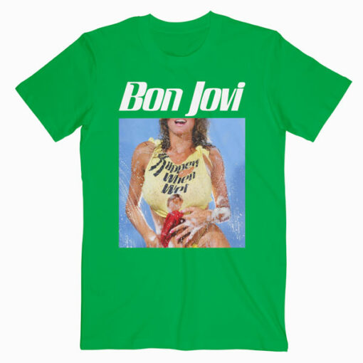 Bon Jovi Rock Band Bon Slippery Band T Shirt