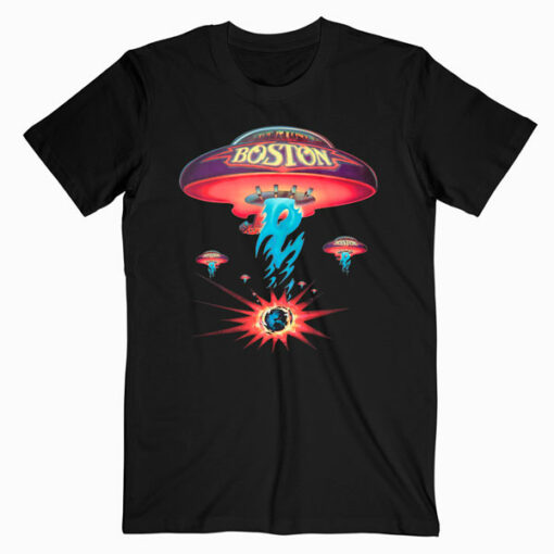 Boston Spaceship Classic Rock Album Cover Band T Shirt