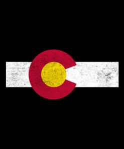Colorado Flag vintage Distressed