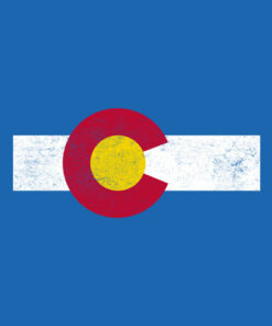 Colorado Flag vintage Distressed