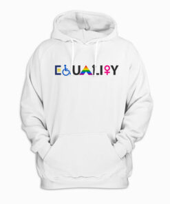EQUALITY Equal Rights LGBTQ Ally Unity Pride Feminist Pullover Hoodie