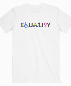 EQUALITY Equal Rights LGBTQ Ally Unity Pride Feminist T Shirt