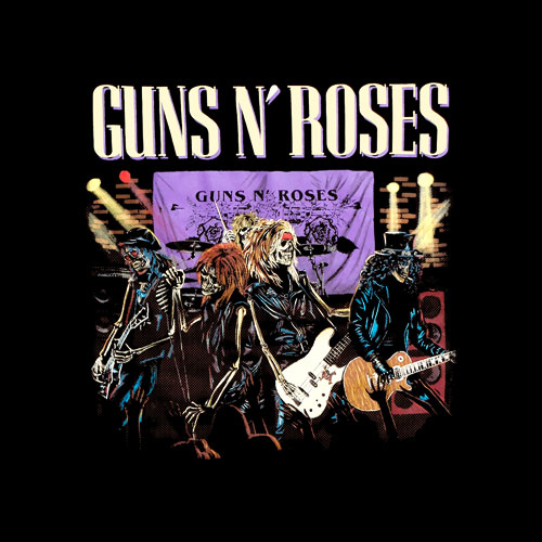 Guns N' Roses Appetite For Destruction Skeleton Band T-Shirt