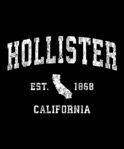 Hollister California CA Vintage Athletic Sports Design