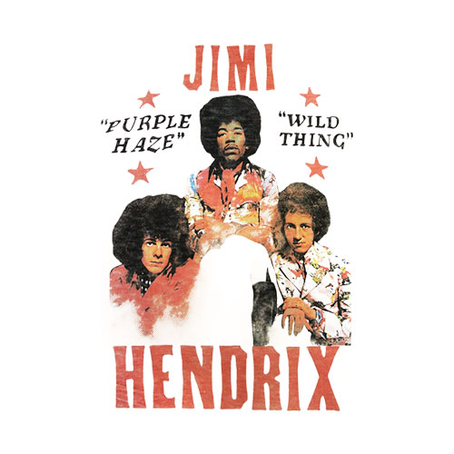 Junk Food Jimi Hendrix Wild Thing Mens T-Shirt Band T Shirt