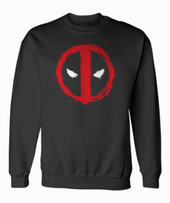 Marvel Deadpool Symbol Red Spray Paint Sweatshirt