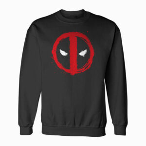 Marvel Deadpool Symbol Red Spray Paint Sweatshirt