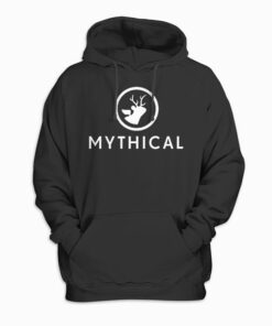 Mythical White Logo Pullover Hoodie