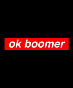 Ok Boomer Red Box Funny Trendy Meme Gen Z Christmas Gift