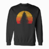 Solitary Pine Tree Sun - Vintage Retro Outdoor Graphic Sweatshirt
