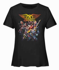 Aerosmith Cartoon Band T Shirt