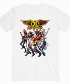 Aerosmith Cartoon Band T Shirt