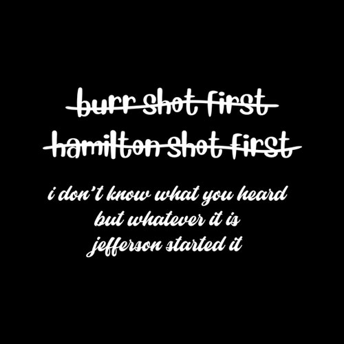 Alexander Hamilton Unique & Funny Burr Shot First