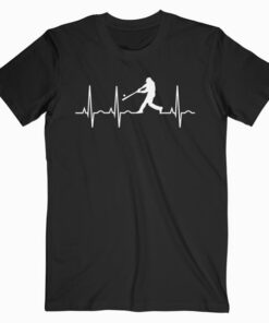 Baseball Player Heartbeat T Shirt
