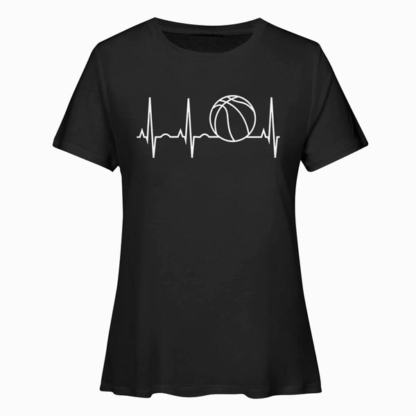Basketball Heartbeat T Shirt
