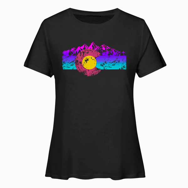 Colorado Flag Hoodie Colorful Rocky Mountains Version T Shirt