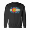 Colorado Flag and Mountains Sweatshirt