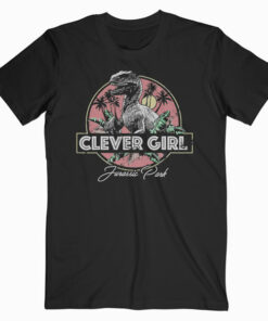 Jurassic Park Raptor Clever Girl Vintage Graphic T Shirt