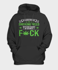 Marijuana Smoking Weed Weekend Forecast Design Hoodie