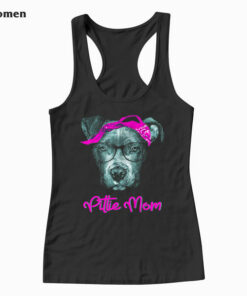 Pittie Mom Pitbull Dog Lovers Mothers Day Gift tank top ld 1