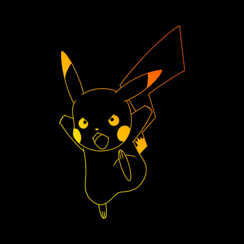 Pokemon Pikachu Ombre
