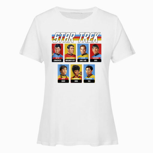 Star Trek Original Series Crew Retro Rainbow Graphic T Shirt
