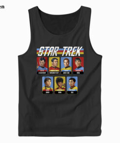 Star Trek Original Series Crew Retro Rainbow Graphic Tank Top