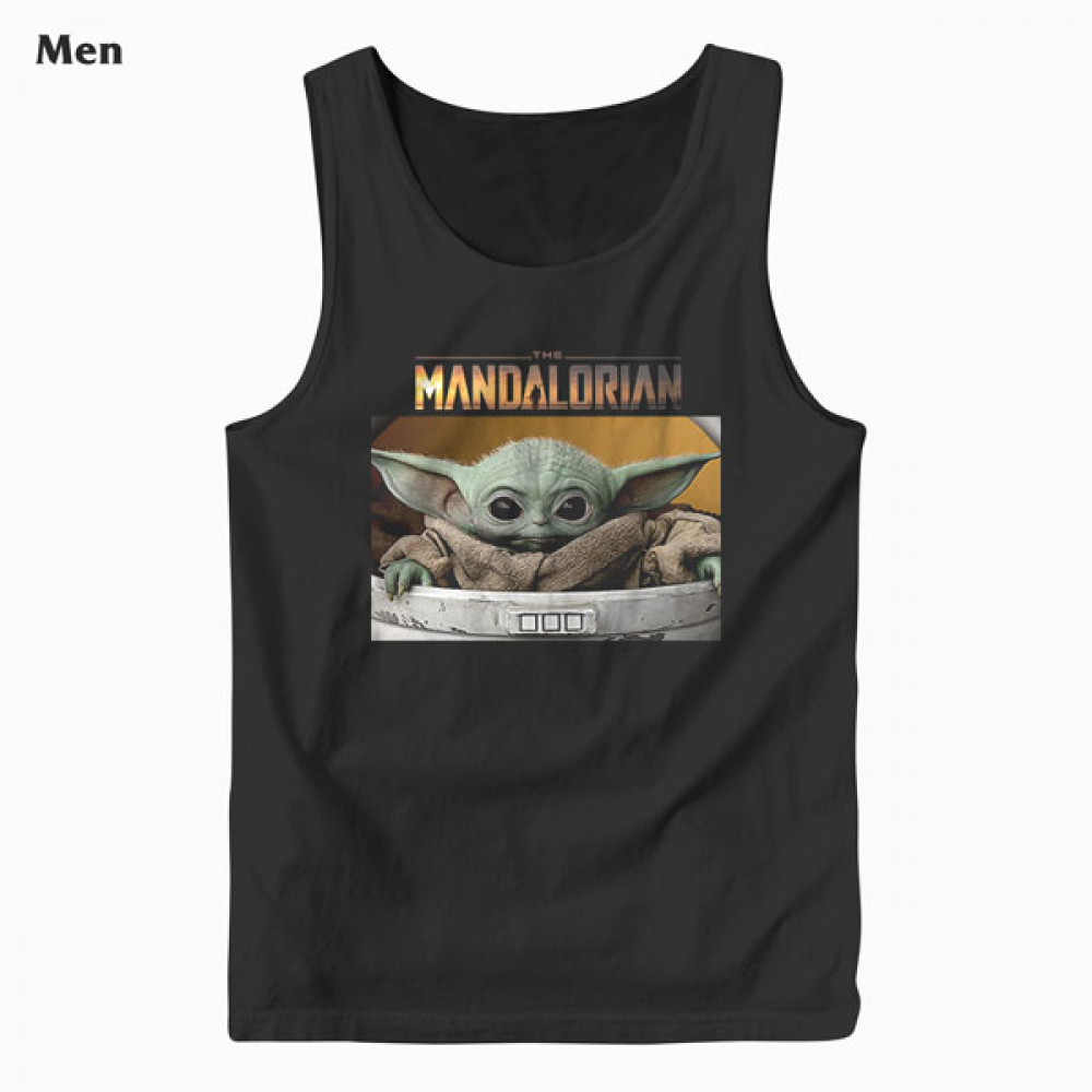 Star Wars The Mandalorian The Child Pod Screenshot Logo Tank Top