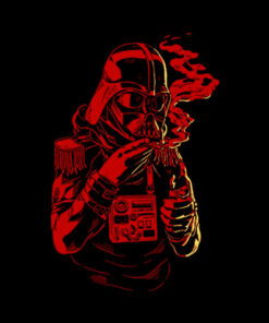Darth Vader Cool Monochrome Red Art Funny Star Wars T Shirt
