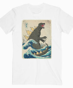 Godzilla Kanagawa Japanese T Shirt