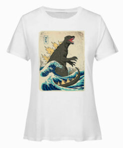 Godzilla Kanagawa Japanese T Shirt