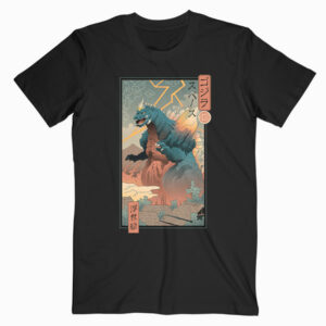 King Kaiju Ukiyo-e Funny Japanese T Shirt