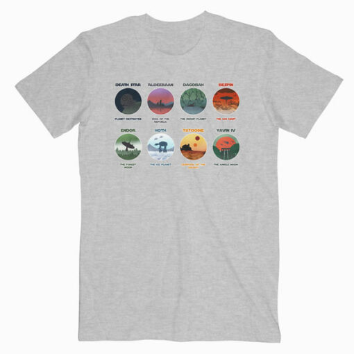 Minimalist Planets Star Wars T Shirt