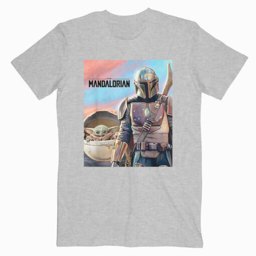 Star Wars The Mandalorian El Niño Pintura Camiseta T Shirt