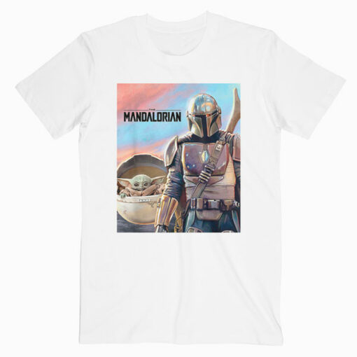 Star Wars The Mandalorian El Niño Pintura Camiseta T Shirt