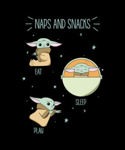 Star Wars The Mandalorian The Child Naps And Snacks Doodles Camiseta T Shirt