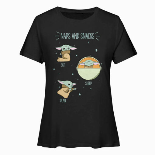 Star Wars The Mandalorian The Child Naps And Snacks Doodles Camiseta T Shirt