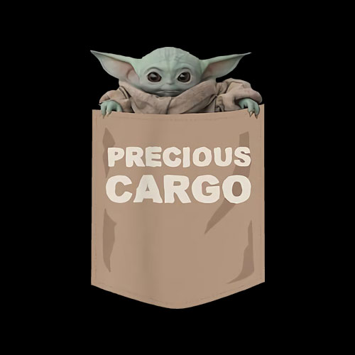 Star Wars The Mandalorian The Child Precious Cargo Pocket T Shirt